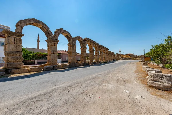 Römisches Aquädukt Kemerhisar Antiken Tyana Kemerhisar Bor Nigde Türkei — Stockfoto