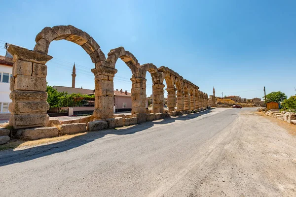 Römisches Aquädukt Kemerhisar Antiken Tyana Kemerhisar Bor Nigde Türkei — Stockfoto