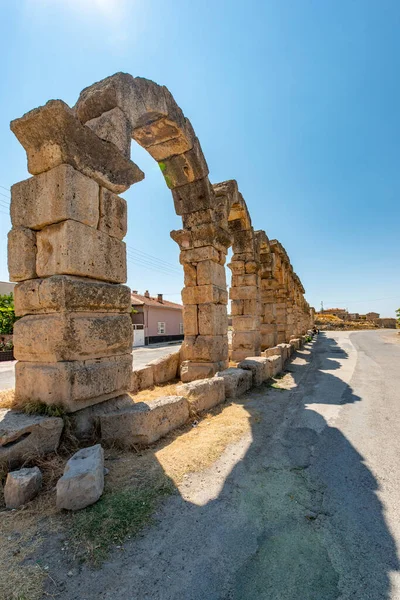 Römisches Aquädukt Kemerhisar Antiken Tyana Kemerhisar Bor Nigde Türkei — Stockfoto