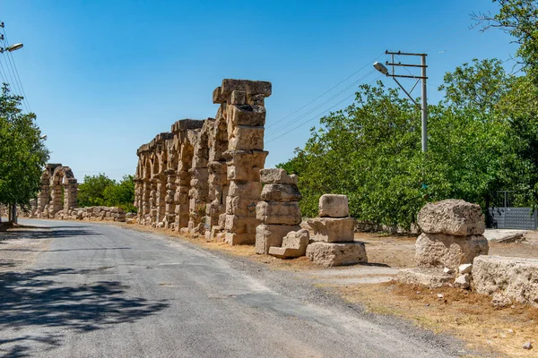 Roman Aqueduct Kemerhisar Ancient Tyana Kemerhisar Bor Nigde Turkey — Stock Photo, Image