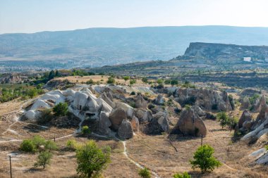Türkiye Kapadokya 'da mantar gibi görünen kayalar Türkiye' nin merkezinde yer alan Kapadokya 'dan çekilmiştir. Kapadokya, Anadolu 'nun antik bir bölgesidir.. 