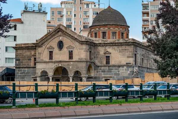 Kayseri, Türkiye. 18 Ağustos 2019. Kayseri 'de Meryem Ana Kütüphanesi (Kilise) manzarası.