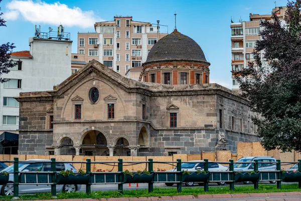 Kayseri, Türkiye. 18 Ağustos 2019. Kayseri 'de Meryem Ana Kütüphanesi (Kilise) manzarası.