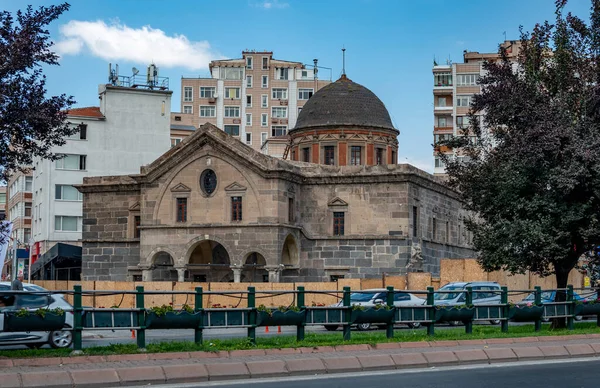 Kayseri, Türkiye. 18 Ağustos 2019. Kayseri 'de Meryem Ana Kütüphanesi (Kilise) manzarası.