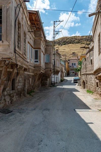 Histórico Gesi Casas Cidade Kayseri Gesi Kayseri Turquia Leste Capadócia — Fotografia de Stock