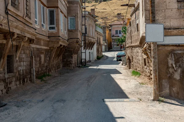 Maisons Gesi Historiques Dans Ville Kayseri Gesi Kayseri Turquie Dans — Photo