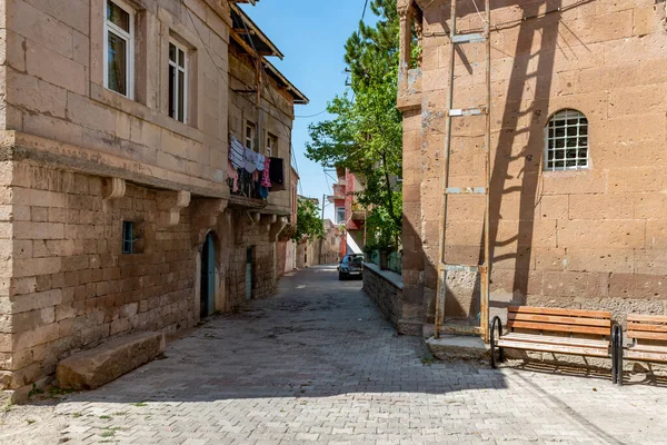 Maisons Gesi Historiques Dans Ville Kayseri Gesi Kayseri Turquie Dans — Photo