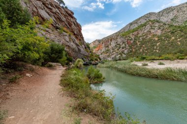 Corum 'daki Incesu (Kazankaya Uzungecit) Kanyonu. Incesu, Ortakoy - Corum / Türkiye. 