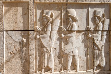 Şiraz - İran. 24 Nisan 2017. Persepolis 'e hoş geldiniz. Antik dünyanın en büyük harikalarından biri olan Persepolis sadece büyük bir mimari değil, aynı zamanda büyük bir fikri de somutlaştırıyor.. 