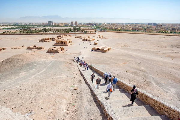 Yazd Írán Dubna2017 Chrám Ticha Yazdu Írán Yezd Svými Klikatými — Stock fotografie