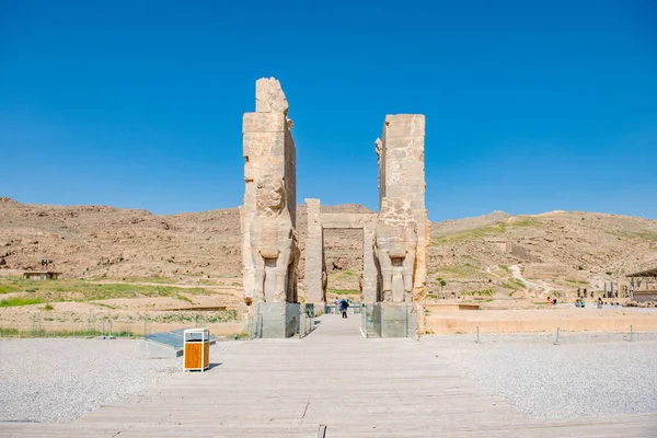 Şiraz Ran Nisan 2017 Persepolis Hoş Geldiniz Antik Dünyanın Büyük — Stok fotoğraf