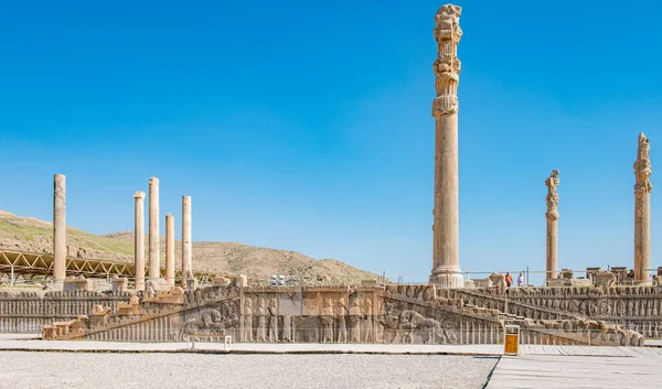 Şiraz Ran Nisan 2017 Persepolis Hoş Geldiniz Antik Dünyanın Büyük — Stok fotoğraf
