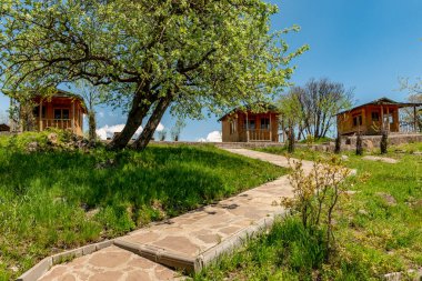 Bingol / Türkiye. Bingöl 'deki Yüzen Adalar (Longoz).
