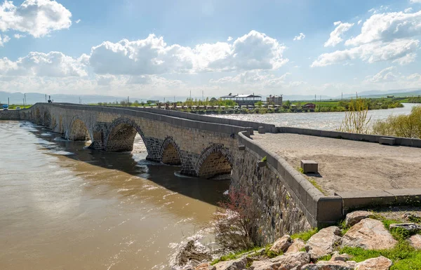 Mus City Turkije Murat Rivier Oude Brug Mus — Stockfoto