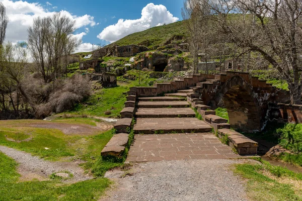 Ahlat Bitlis Turquie Ahlat Emir Bayindir Bridge Ancien Harabesehir — Photo