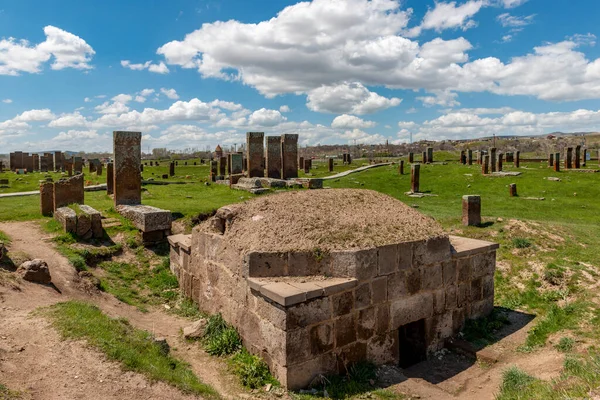 Ahlat Bitlis Turquie Grand Cimetière Monde Cimetière Seljuk Ahlat — Photo