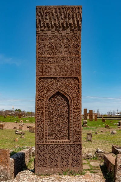 Ahlat Bitlis Turquía Cementerio Más Grande Del Mundo Cementerio Seljuk — Foto de Stock