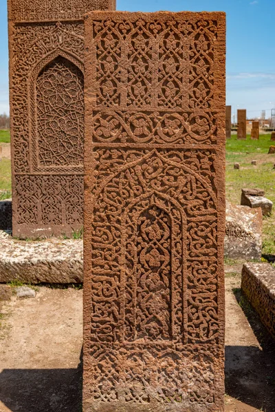 Ahlat Bitlis Törökország Világ Legnagyobb Temetője Seljuk Temető Ahlatban — Stock Fotó