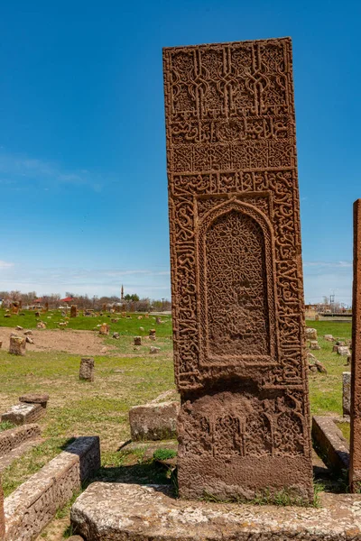 Ahlat Bitlis Turquía Cementerio Más Grande Del Mundo Cementerio Seljuk — Foto de Stock