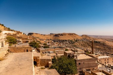 Artuklu, Mardin / Türkiye 10 Haziran 2018. Mardin şehir manzarası. 
