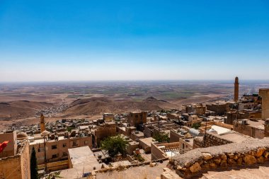 Artuklu, Mardin / Türkiye 10 Haziran 2018. Mardin şehir manzarası. 