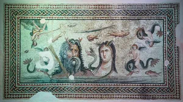 Gente Está Visitando Zeugma Mosaic Museum Gaziantep City Turkey Este — Foto de Stock