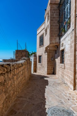 Artuklu, Mardin / Türkiye 10 Haziran 2018. Mardin şehir manzarası. 