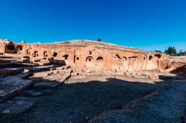 Mardin, Türkiye - Eski Mardin geleneksel taş evleriyle turistlerin ziyaret ettiği yerlerden biri. Mardin Türkiye, Old Mardin CityA