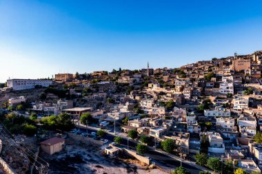 Mardin, Türkiye - Eski Mardin geleneksel taş evleriyle turistlerin ziyaret ettiği yerlerden biri. Mardin Türkiye, Old Mardin CityA