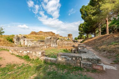 Manisa, hindi. 01 Haziran 2018. Sardis 'teki Artemis Tapınağı. Salihli, Manisa - TURKEY.