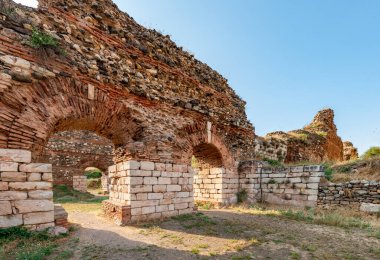 Manisa, hindi. 01 Haziran 2018. Sardis 'teki Artemis Tapınağı. Salihli, Manisa - TURKEY.