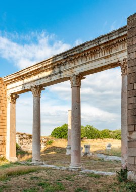 Manisa, hindi. 01 Haziran 2018. Sardis 'teki Artemis Tapınağı. Salihli, Manisa - TURKEY.