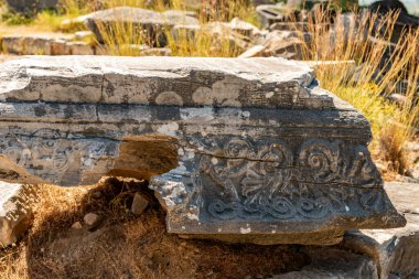 Aydın - Türkiye. Haziran 03, Priene Antik Şehir Harabeleri. Soke, Aydın - Türkiye. Priene, Türkiye 'nin batısında Miletus' un hemen kuzeyinde yer alan antik bir Yunan kentidir. Eski bir Yunan kutsal şehriydi.