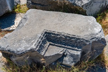 Aydın - Türkiye. Haziran 03, Priene Antik Şehir Harabeleri. Soke, Aydın - Türkiye. Priene, Türkiye 'nin batısında Miletus' un hemen kuzeyinde yer alan antik bir Yunan kentidir. Eski bir Yunan kutsal şehriydi.