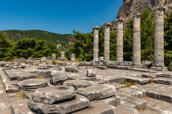 Aydin Turquía Junio Priene Ancient City Ruins Soke Aydin Turquía — Foto de Stock