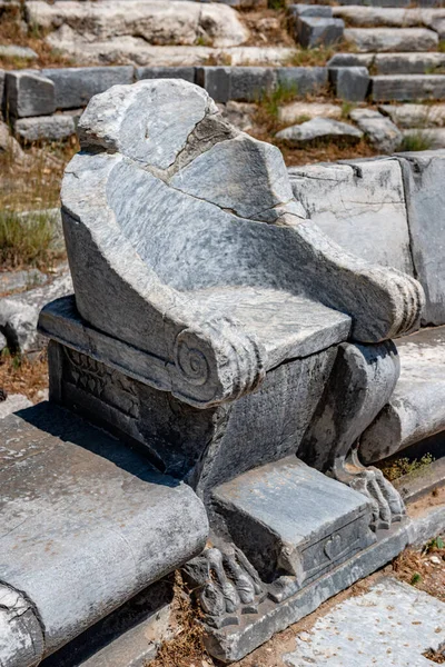 Aydin Turcja Czerwiec 2019 Ruiny Starożytnego Miasta Priene Soke Aydin — Zdjęcie stockowe