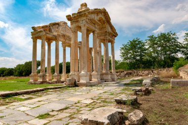 Aydın - Türkiye. Haziran 03, Aphrodisias Antik Şehir. Karacasu, Aydın - Türkiye. Aşk tanrıçası Afrodit 'e adanmış antik Aphrodias kenti de Helenistik bir şehirdi. 