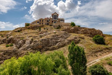 Elazığ, Harput / Türkiye - 13 Haziran 2018 Türkiye. Artuklu Mezopotamya 'daki Harput Kalesi