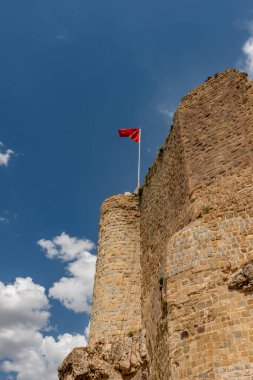 Elazığ, Harput / Türkiye - 13 Haziran 2018 Türkiye. Artuklu Mezopotamya 'daki Harput Kalesi