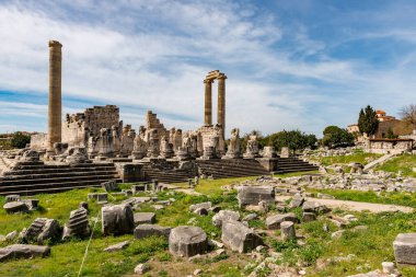 Didim, Aydın - Türkiye. 16 Mart 2018. Aydın 'ın Didim kentindeki Apollo Tapınağı - Türkiye