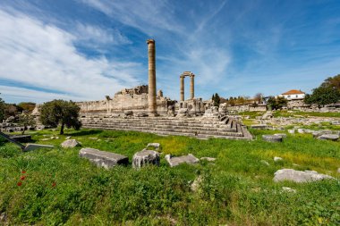 Didim, Aydın - Türkiye. 16 Mart 2018. Aydın 'ın Didim kentindeki Apollo Tapınağı - Türkiye
