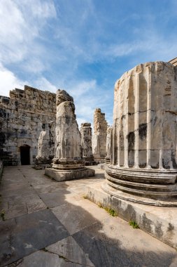 Didim, Aydın - Türkiye. 16 Mart 2018. Aydın 'ın Didim kentindeki Apollo Tapınağı - Türkiye