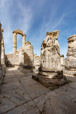 Didim, Aydın - Türkiye. 16 Mart 2018. Aydın 'ın Didim kentindeki Apollo Tapınağı - Türkiye