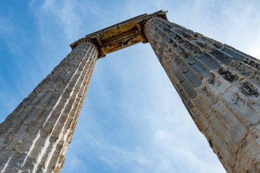 Didim, Aydın - Türkiye. 16 Mart 2018. Aydın 'ın Didim kentindeki Apollo Tapınağı - Türkiye