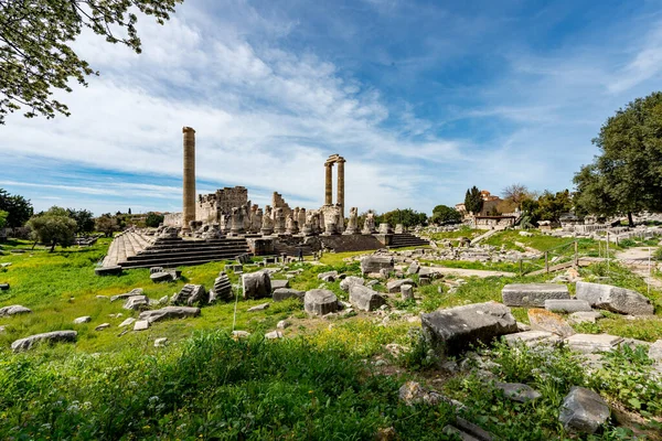 Didim, Aydın - Türkiye. 16 Mart 2018. Aydın 'ın Didim kentindeki Apollo Tapınağı - Türkiye