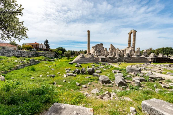 Didim, Aydin - Turkey. March 16, 2018. The Temple of Apollo at Didyma in Didim, Aydin - Turkey