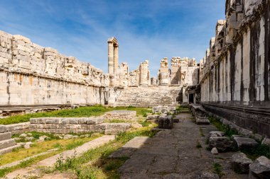 Didim, Aydın - Türkiye. 16 Mart 2018. Aydın 'ın Didim kentindeki Apollo Tapınağı - Türkiye