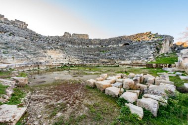 Fethiye, Mugla - Türkiye. 30 Ocak 2018. Tlos Antik Kenti, Türkiye 'nin Harabeleri