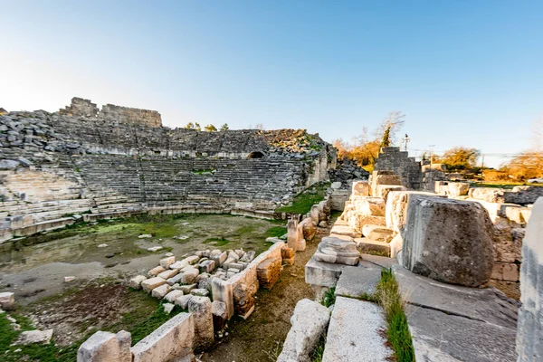 Fethiye Mugla Turquía Enero 2018 Las Ruinas Antigua Ciudad Tlos — Foto de Stock