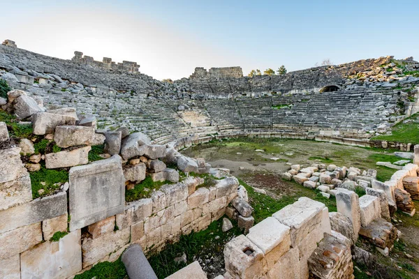 Fethiye Mugla Turquía Enero 2018 Las Ruinas Antigua Ciudad Tlos — Foto de Stock